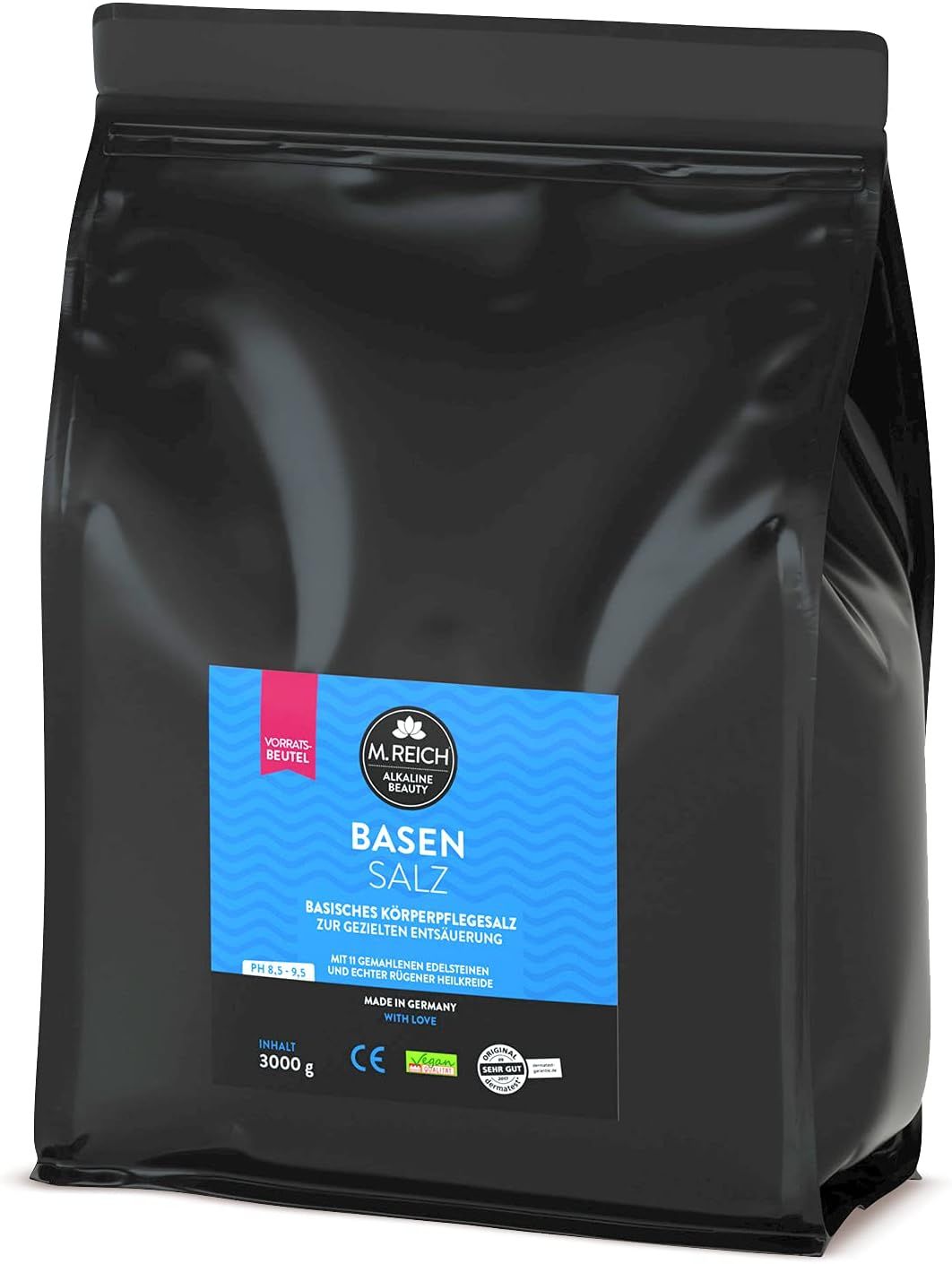 Sale alcalino organico M.Reich per la cura del corpo 3000 g