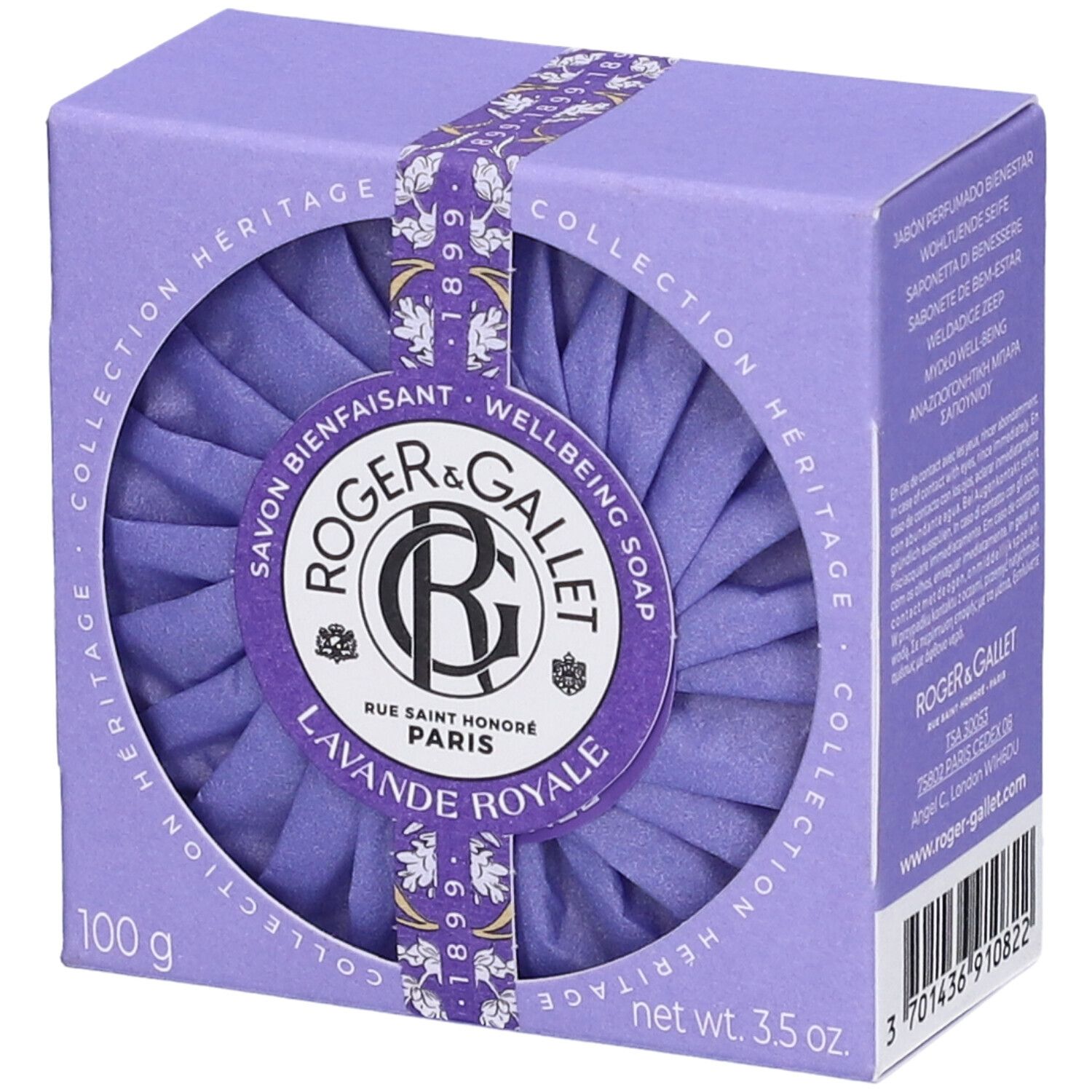 Roger & Gallet Saponetta di Benessere Lavande Royale 100 g Sapone