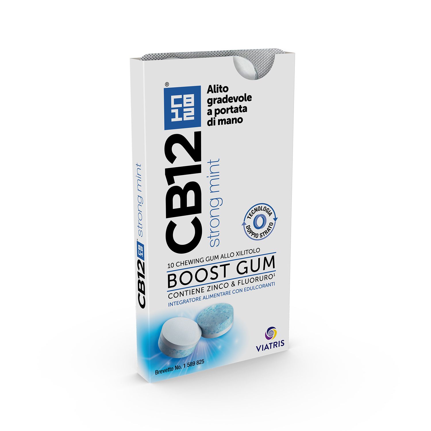 CB12 boost Chewing Gum Strong Mint 20 g Gomme masticabili