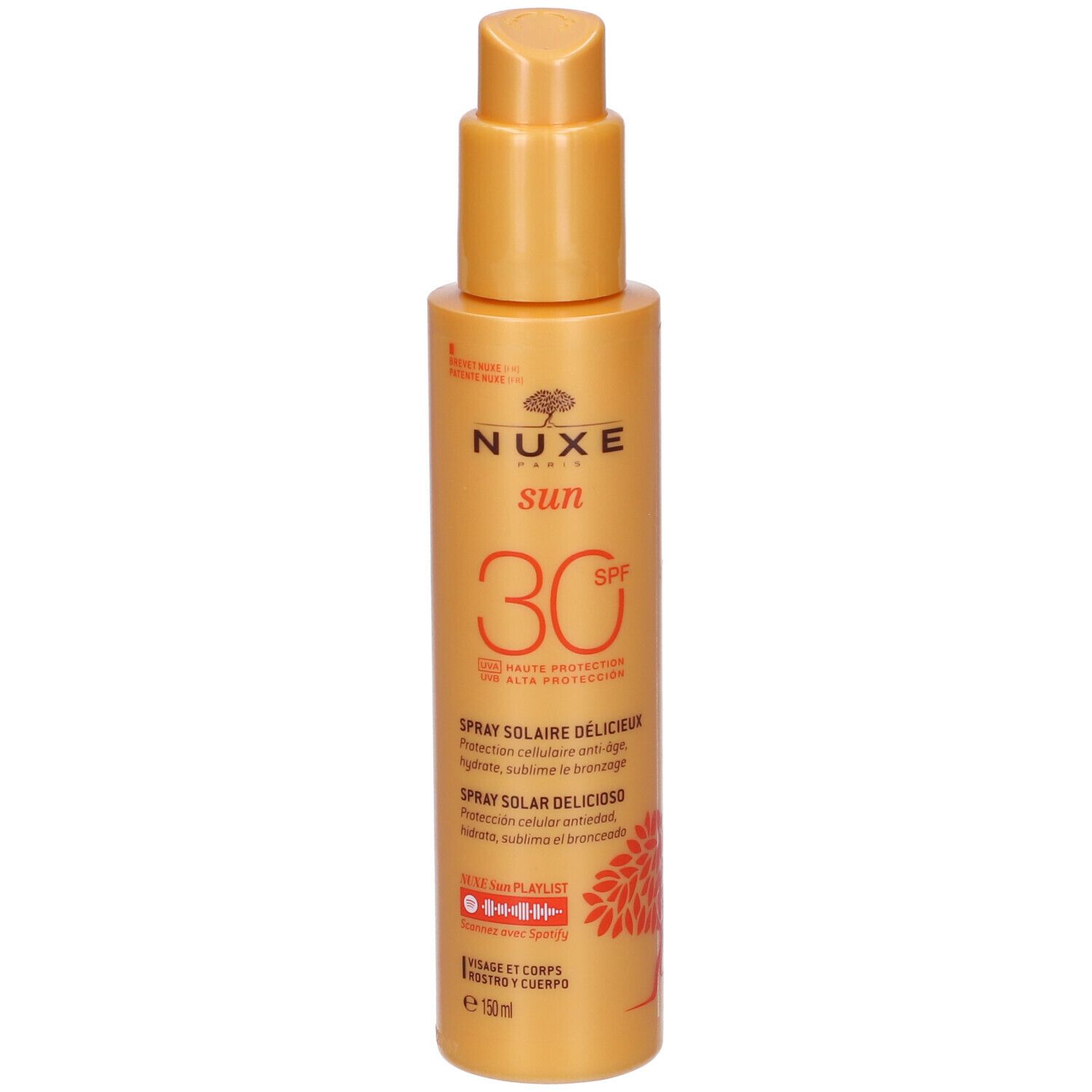 Nuxe Spray Solare Delizioso Alta Protezione SPF30 viso e corpo 150 ml