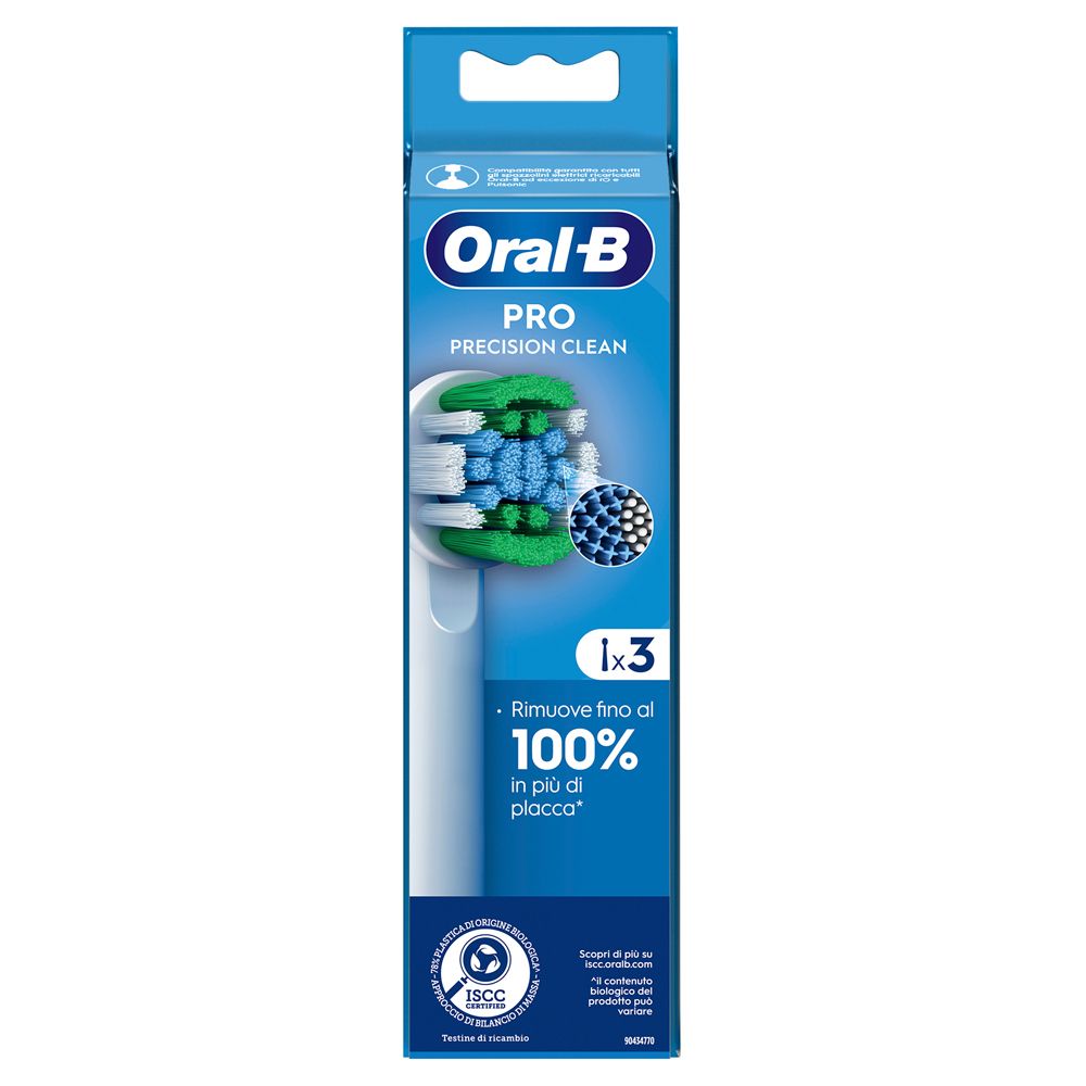 Oral-B Pro Cross Action Testine Ricambio 3 pz Spazzolino da denti