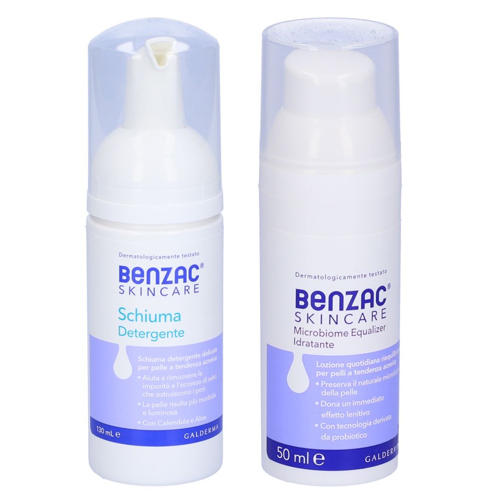Benzac Skincare Microbiome Equalizer + Schiuma Detergente 50+130 ml Se