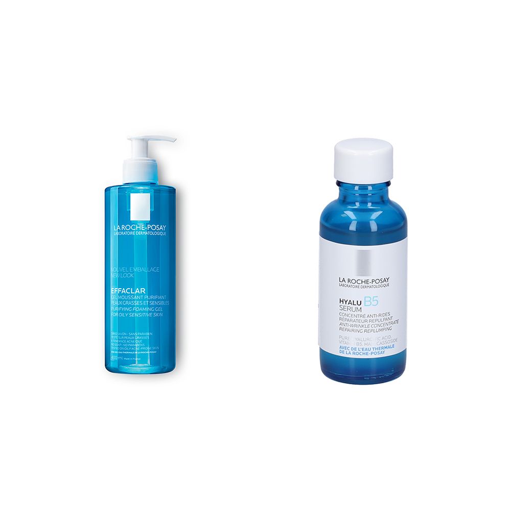La Roche-Posay Hyalu B5 Siero Anti-Rughe + Effaclar Gel Anti-Imperfezi