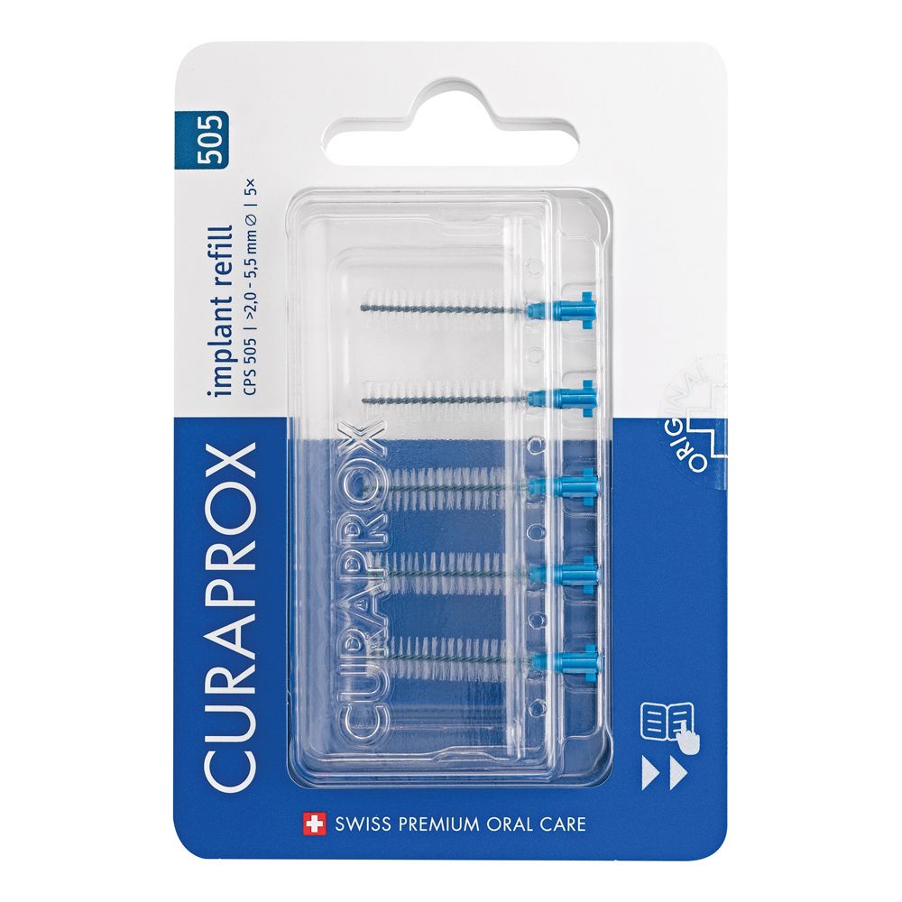 Curaprox Cps 505 Implant Refill 5 Scovolini Blue St