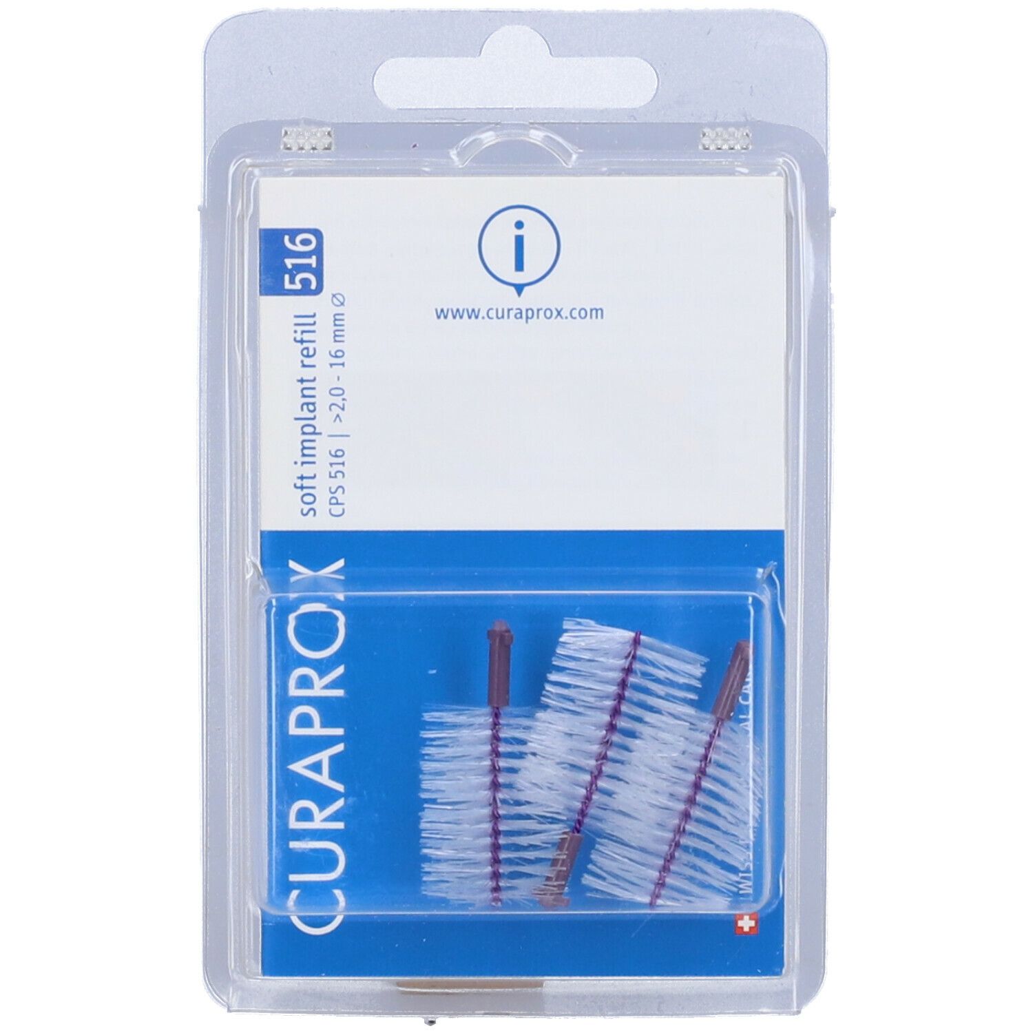 CURAPROX CPS 516 Refill 3 pz Spazzolino da denti