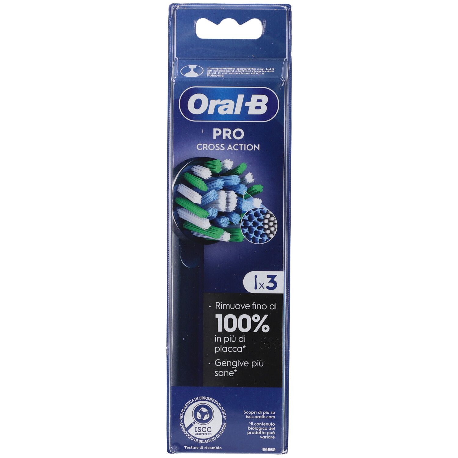 Oral-B Testine di Ricambio Pro Cross Action 1 pz Spazzolino da denti