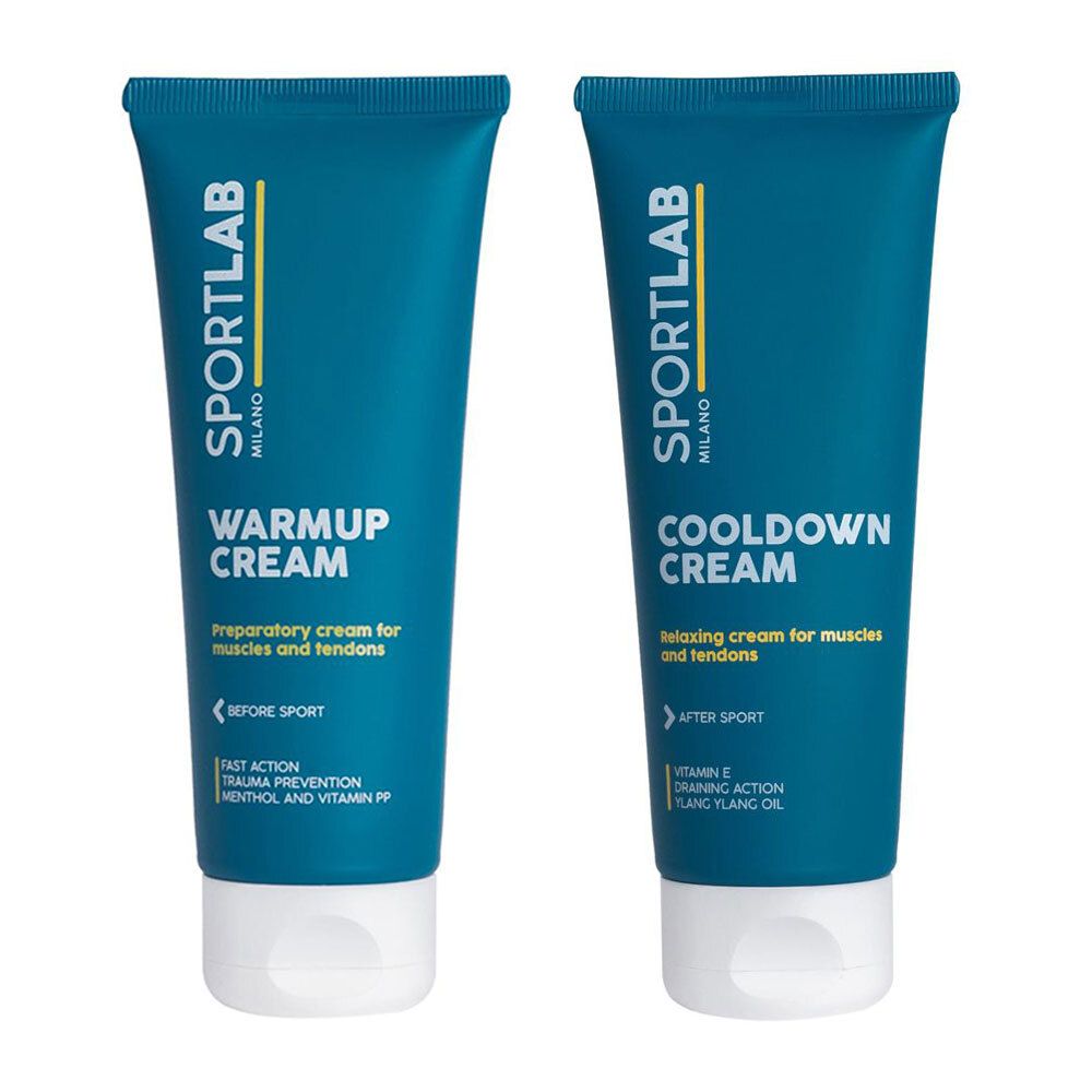 SPORTLAB Milano® WARMUP CREAM + COOLDOWN 100+100 ml Crema