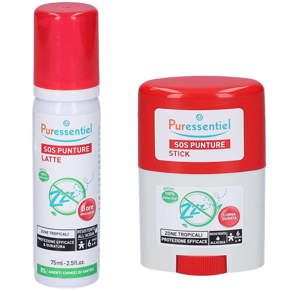 Puressentiel Set Sos Punture Latte + SoS Tropical Stick 1 pz