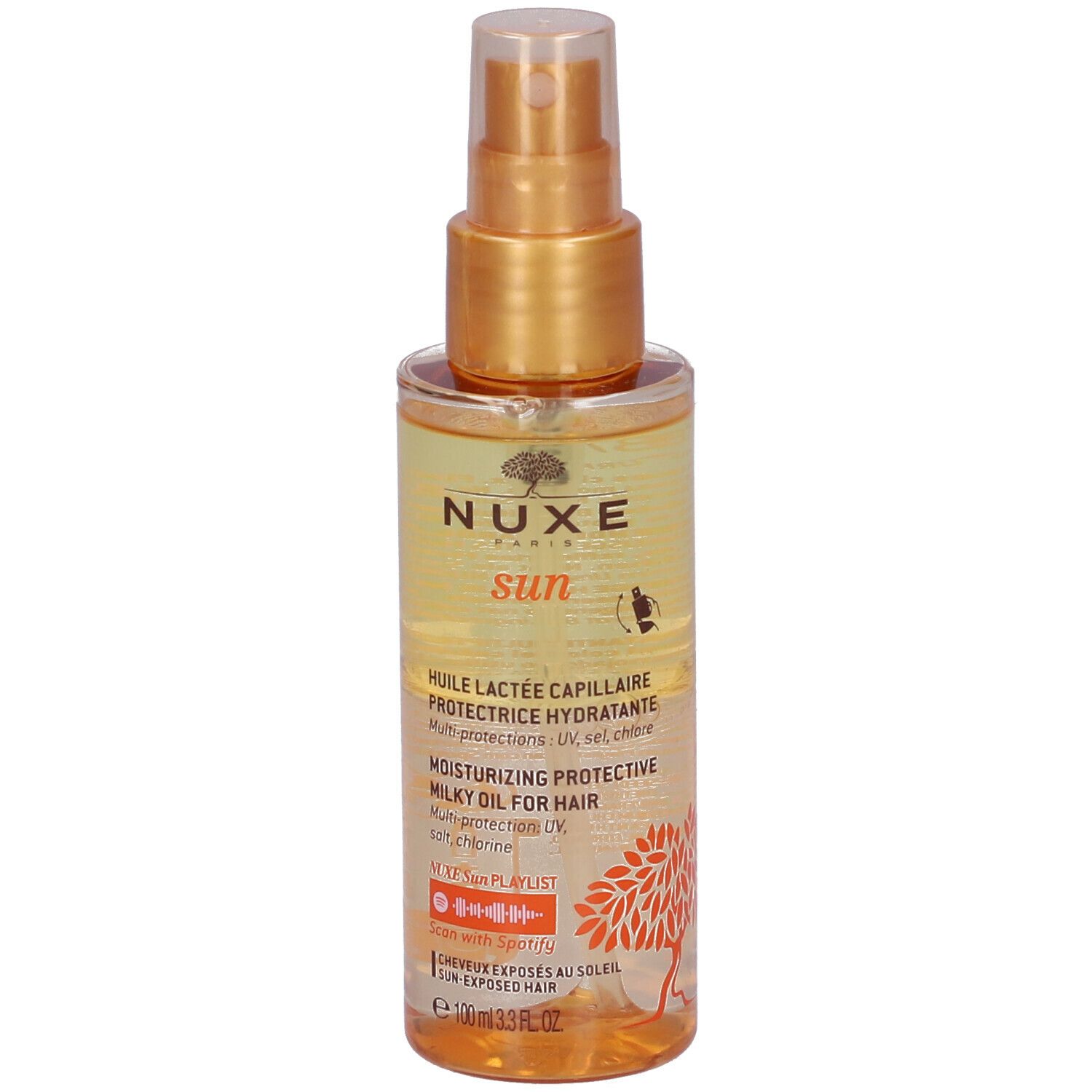 Nuxe Sun Olio Latte Protettivo Per Capelli 100 ml Soluzione