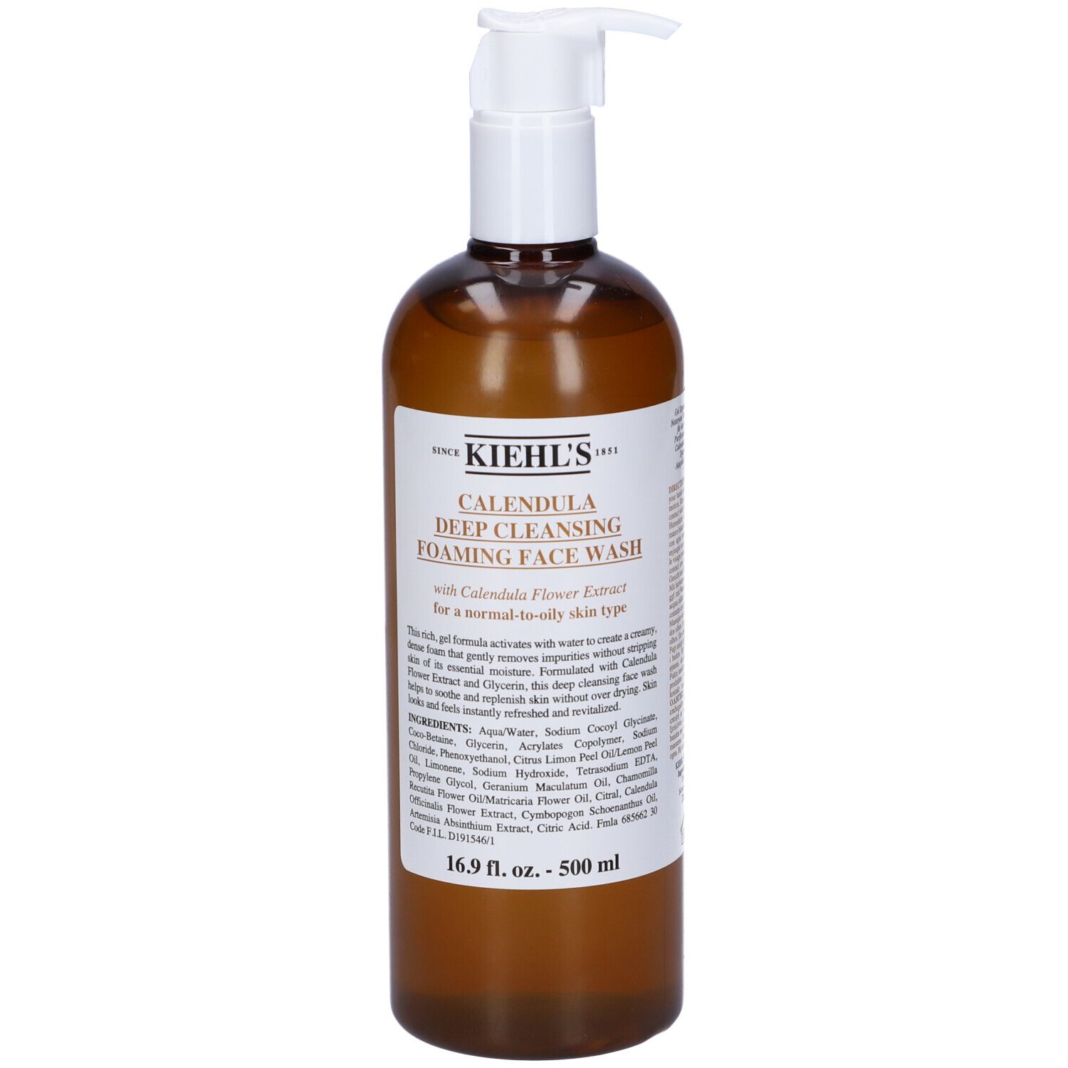 Kiehl´s Calendula Deep Cleansing Foaming Face Wash Detergente Viso 500