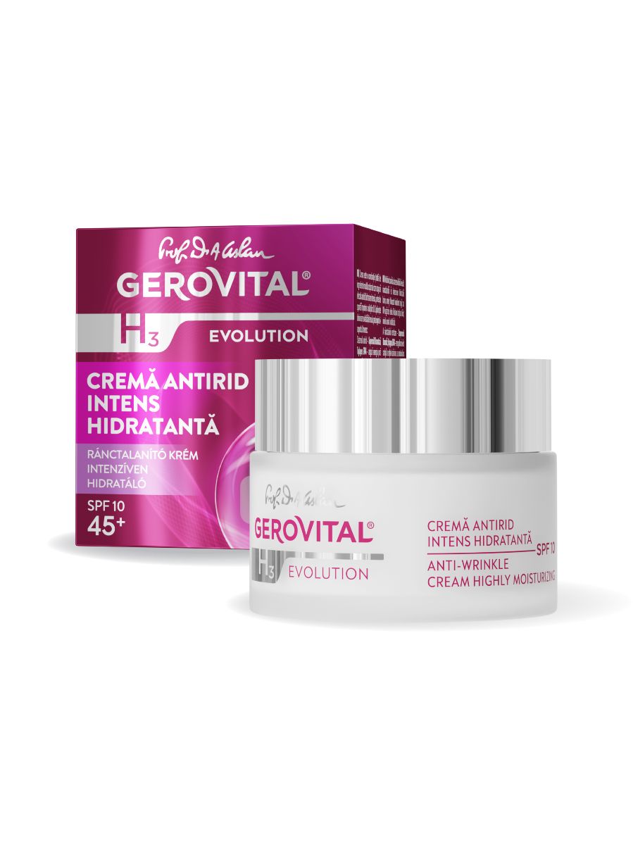 Gerovital Crema antirughe altamente idratante SPF 10 50 ml