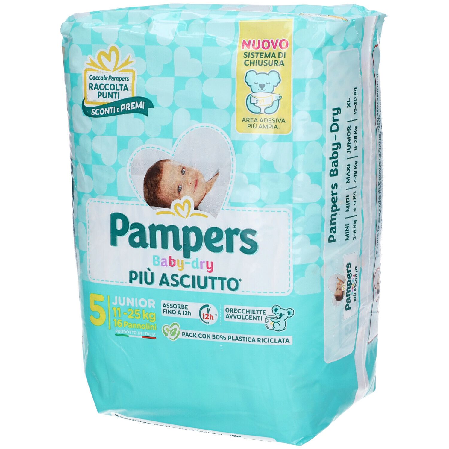 Pampers Baby Dry 11/25 kg 16 pz Pannolini