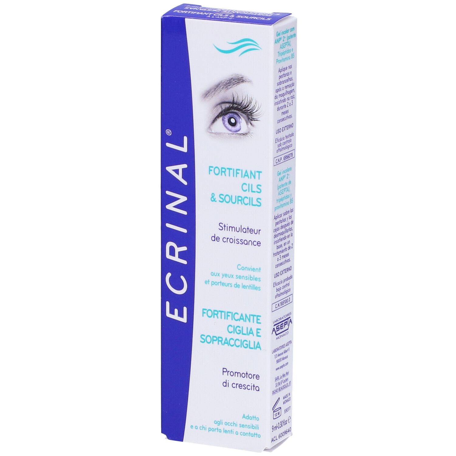 Ecrinal Gel Rinforzante Ciglia 9 ml