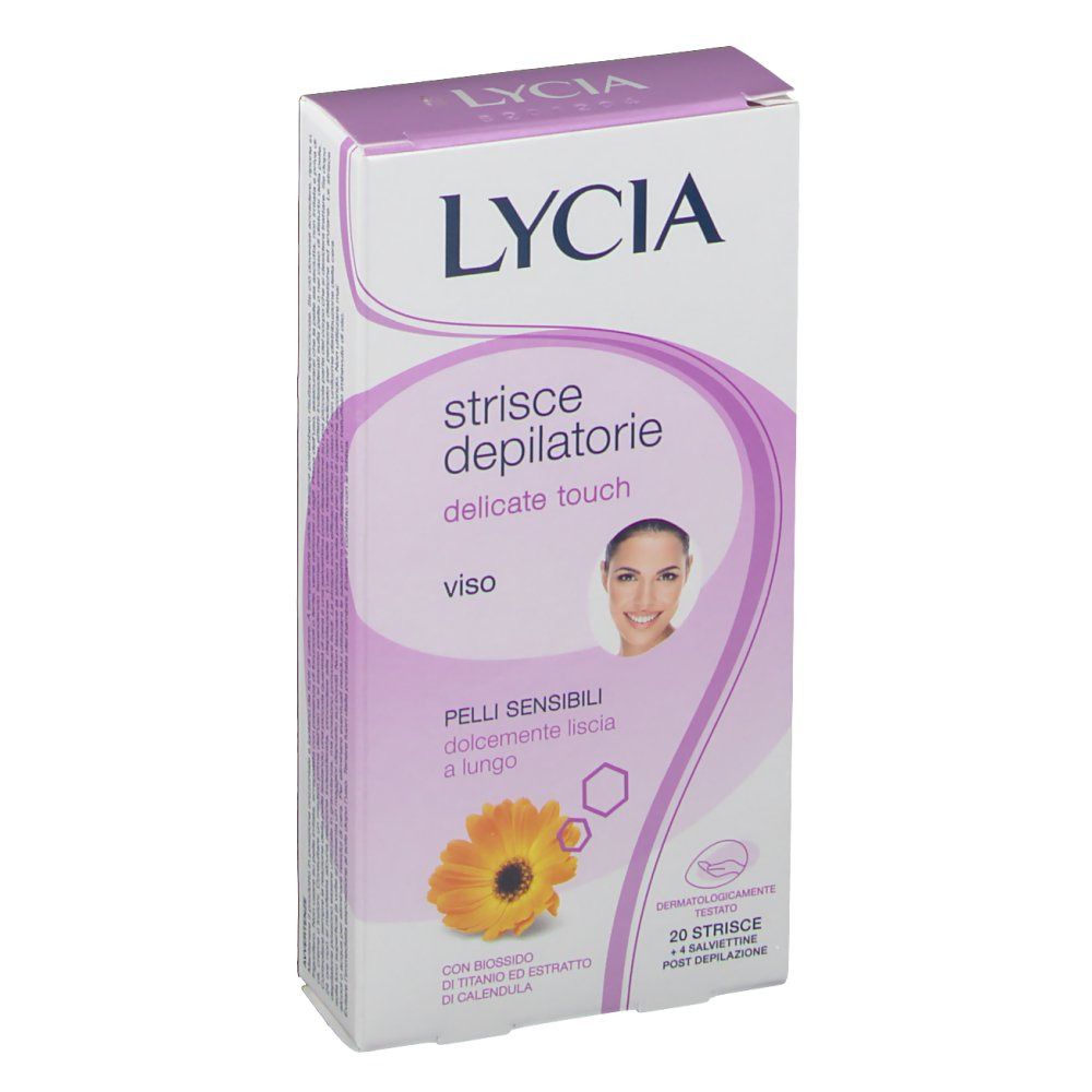 Lycia Strisce Depilatorie Delicate Touch Viso 12 pz