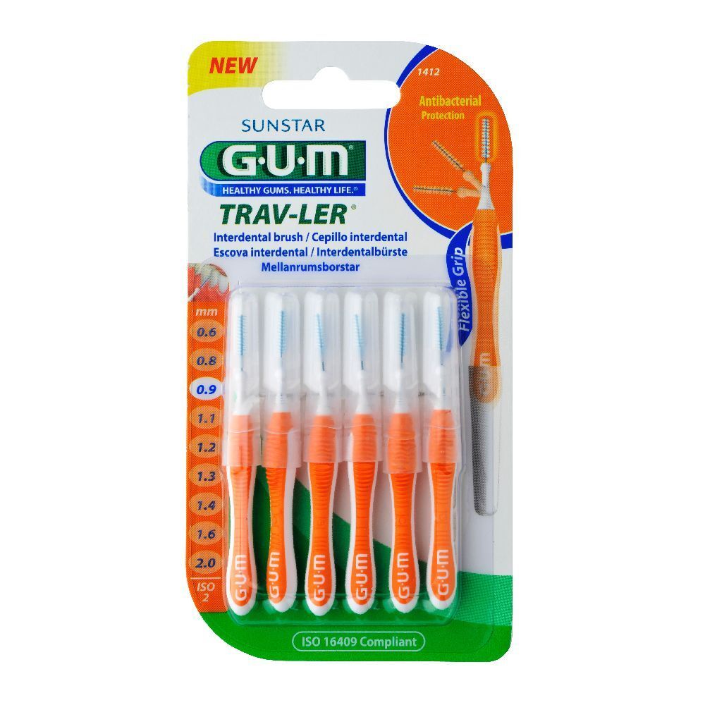 Gum® TRAV-LER® Scovolino Interdentale 0.9 mm 6 pz Spazzolino da denti