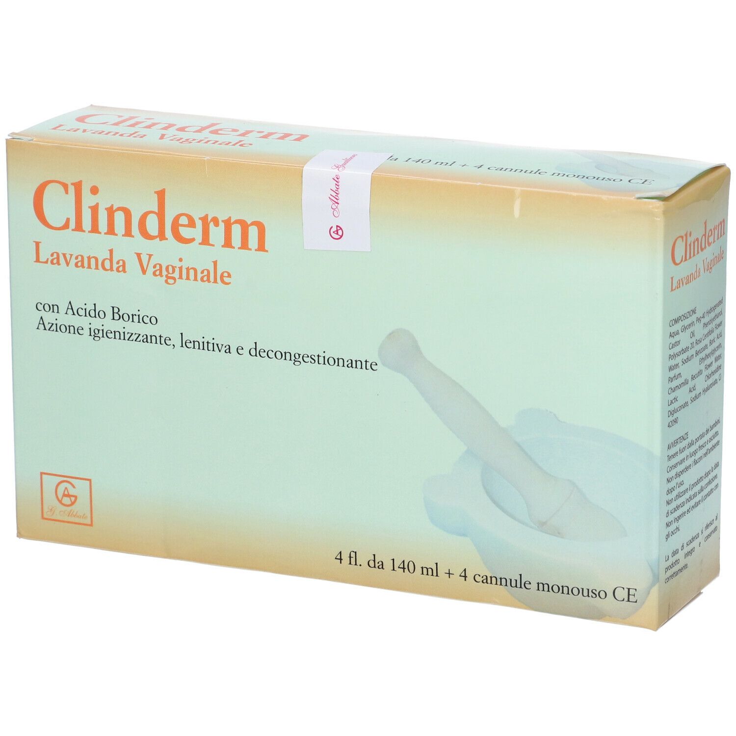 Clinderm Lavanda Vaginale 4x140 ml Doccia vaginale