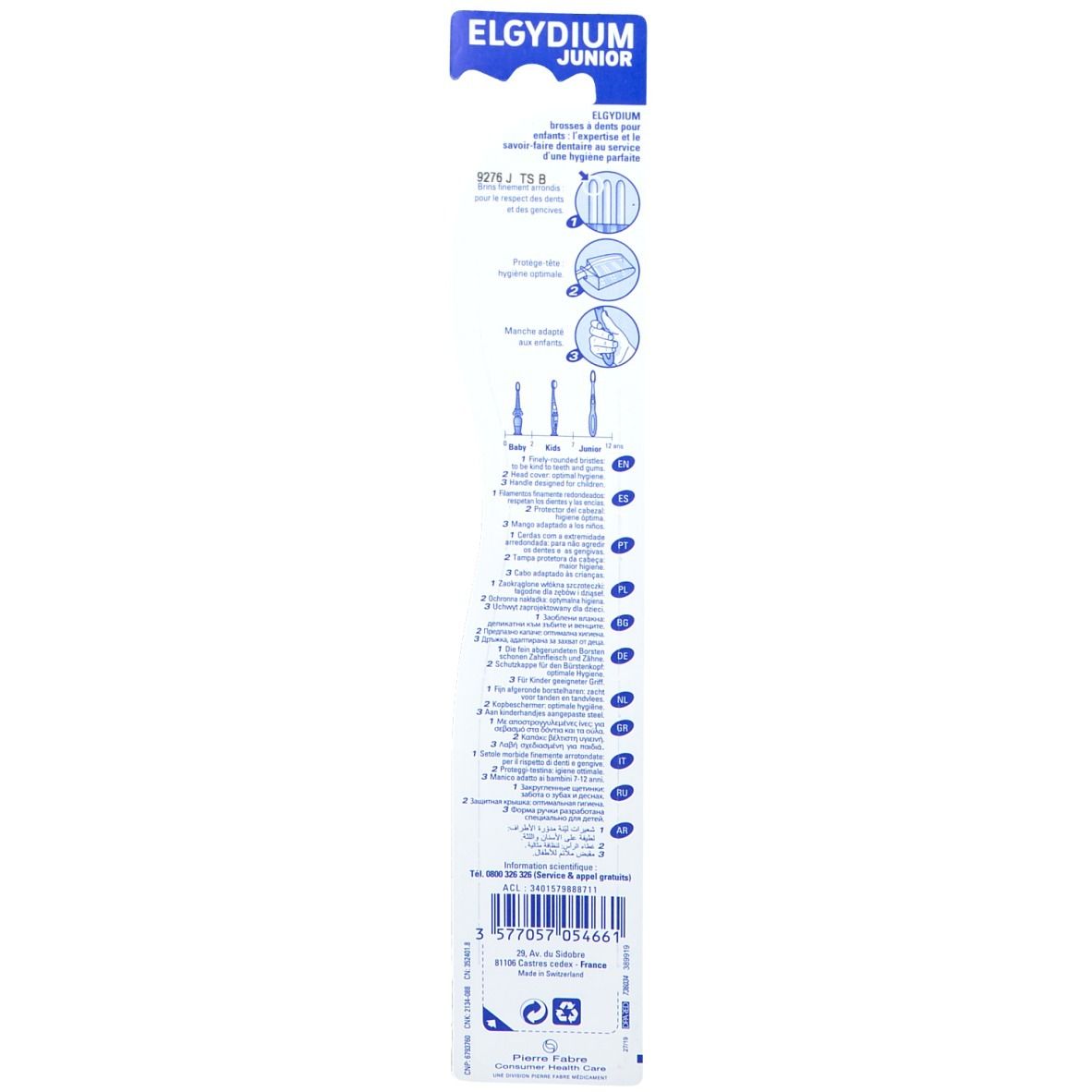 Elgydium Toothbrush Junior 1 pz Spazzolino da denti