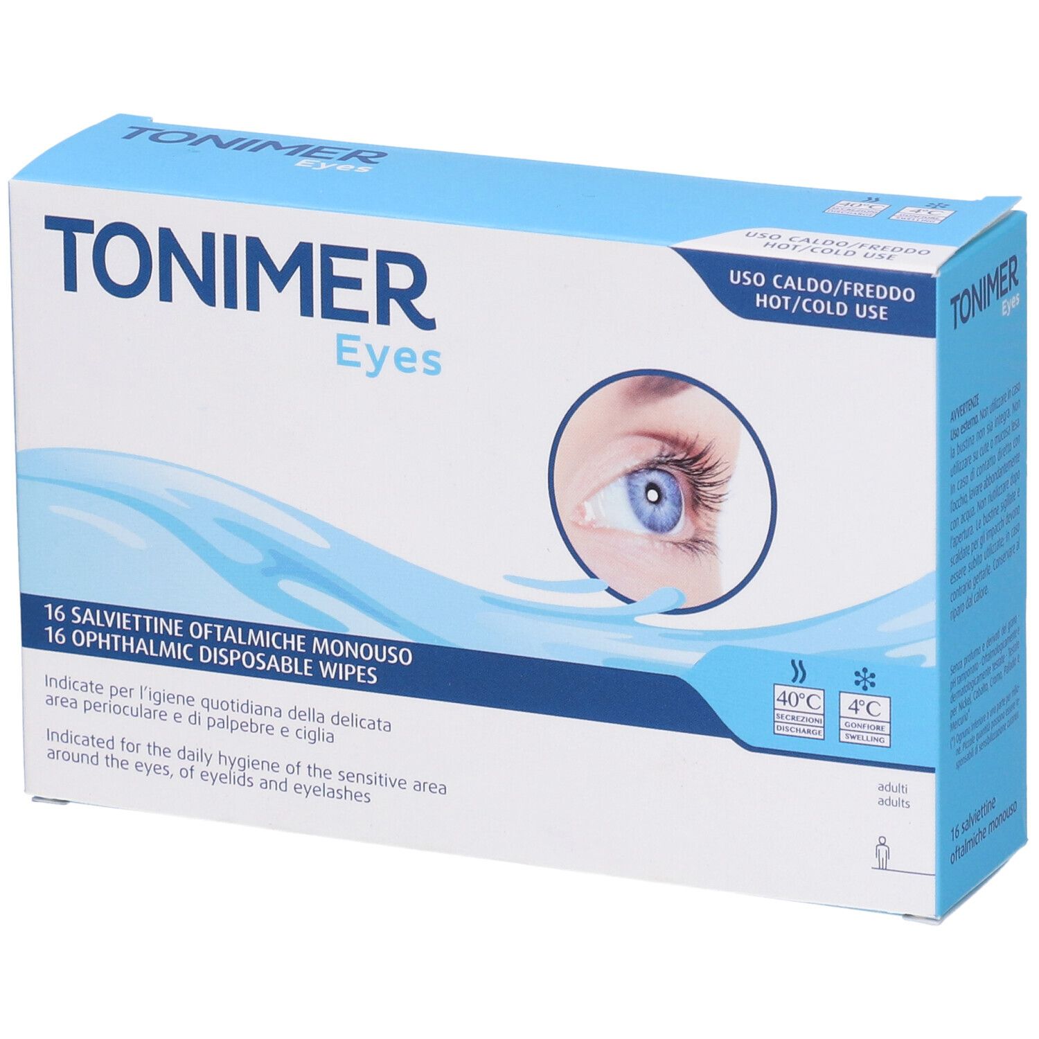 TONIMER Eyes Salviettine Oftalmiche 16 pz Salviette