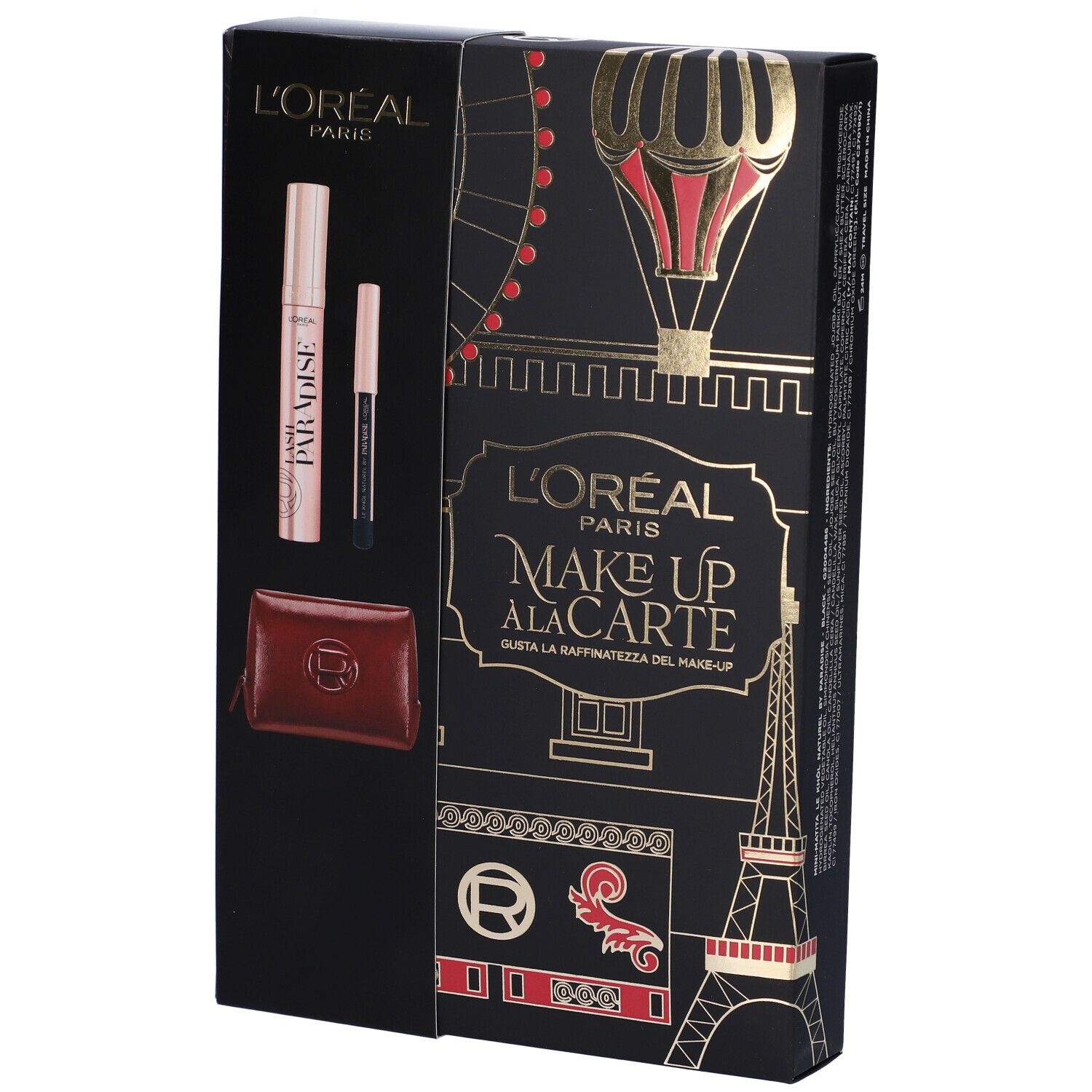 L'Oreal Paris Make Up Pochette Paradise Mascara Nero Volumizzante + Mi
