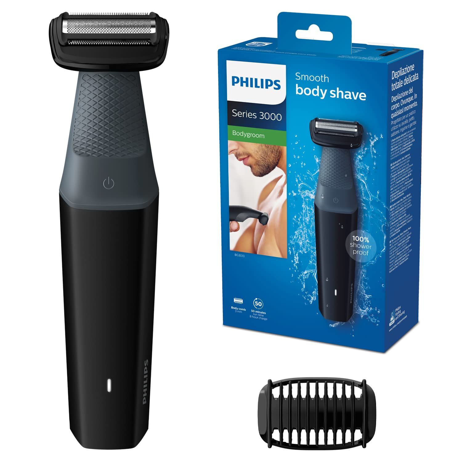 Philips Bodygroom Series 3000 - Depilatore per il corpo impermeabile 1