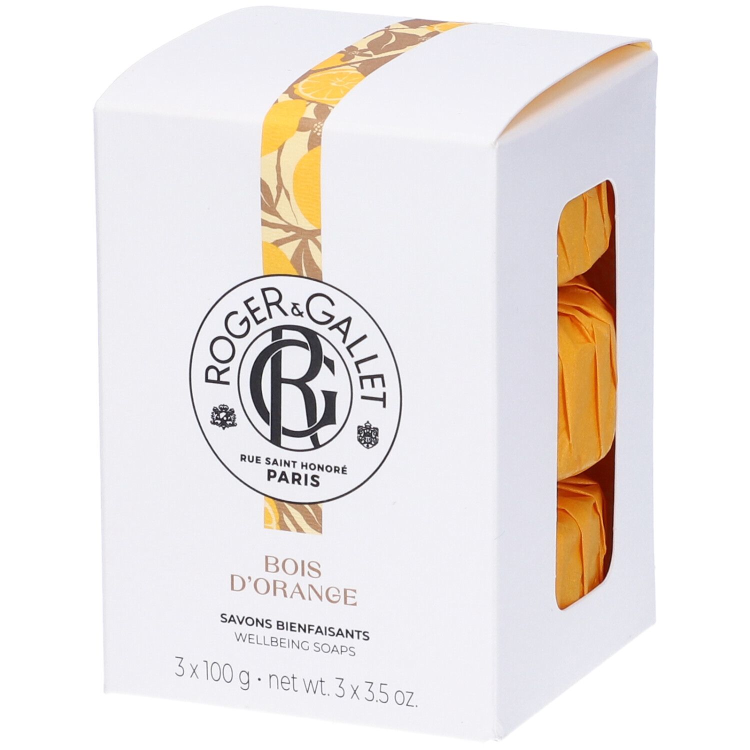 Roger&Gallet Bois D'orange Box Saponette 3 Pezzi 300 g Sapone
