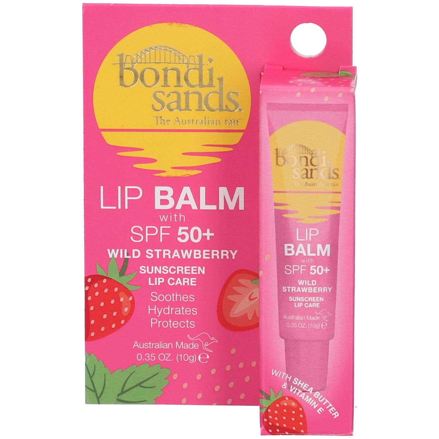 Bondy Sands Balsamo Labbra Fragola SPF50+ 10 g Protezione per le labbr