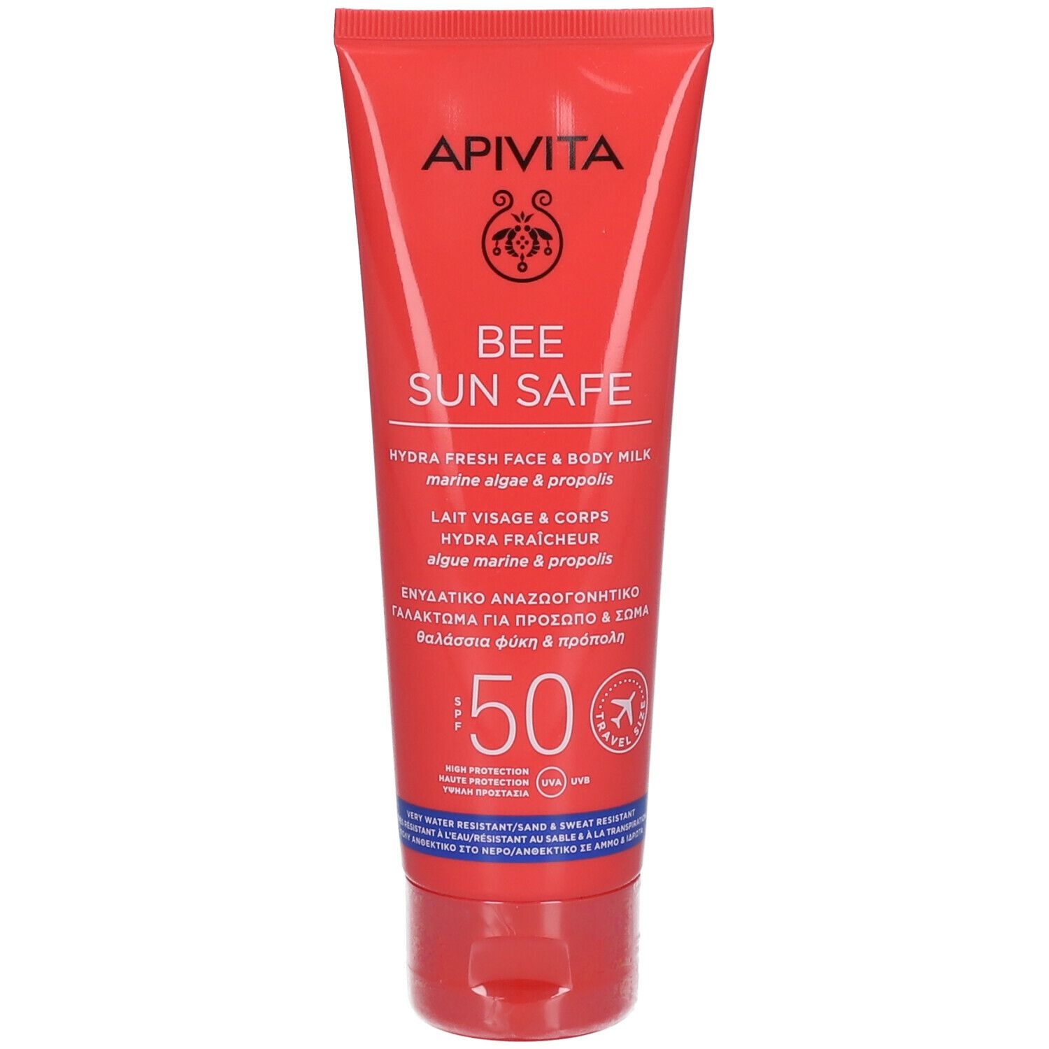 APIVITA Bee Sun Safe Latte Hydra Fresh Viso e Corpo SPF50 100 ml Crema