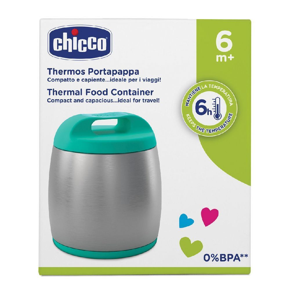 Chicco Thermos Porta Pappa Azzurro 1 St