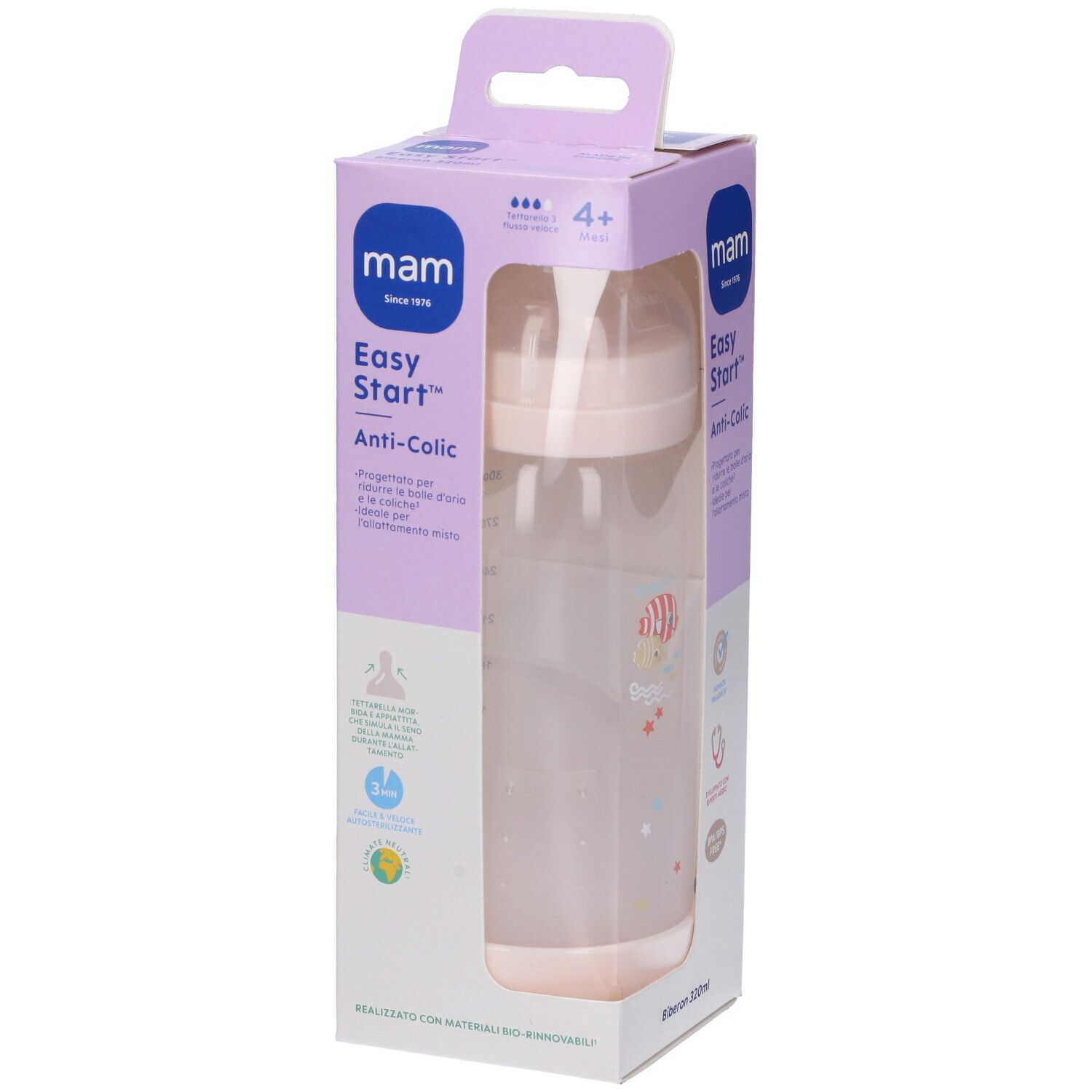 MAM Easy Start™ Anti-Colic 320ml Biberon 4+ Mesi 1 pz Bottiglie