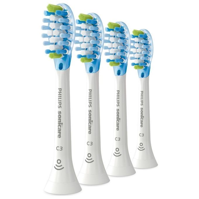 Philips Sonicare C3 Premium Plaque Defence HX9044/17 4x Testine bianch