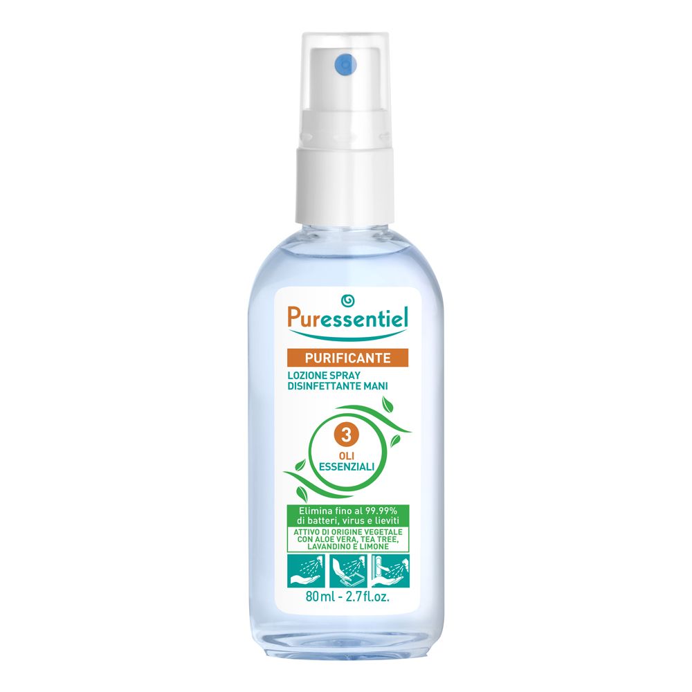 Puressentiel Lozione Spray Disinfettante Mani 80 Ml ml
