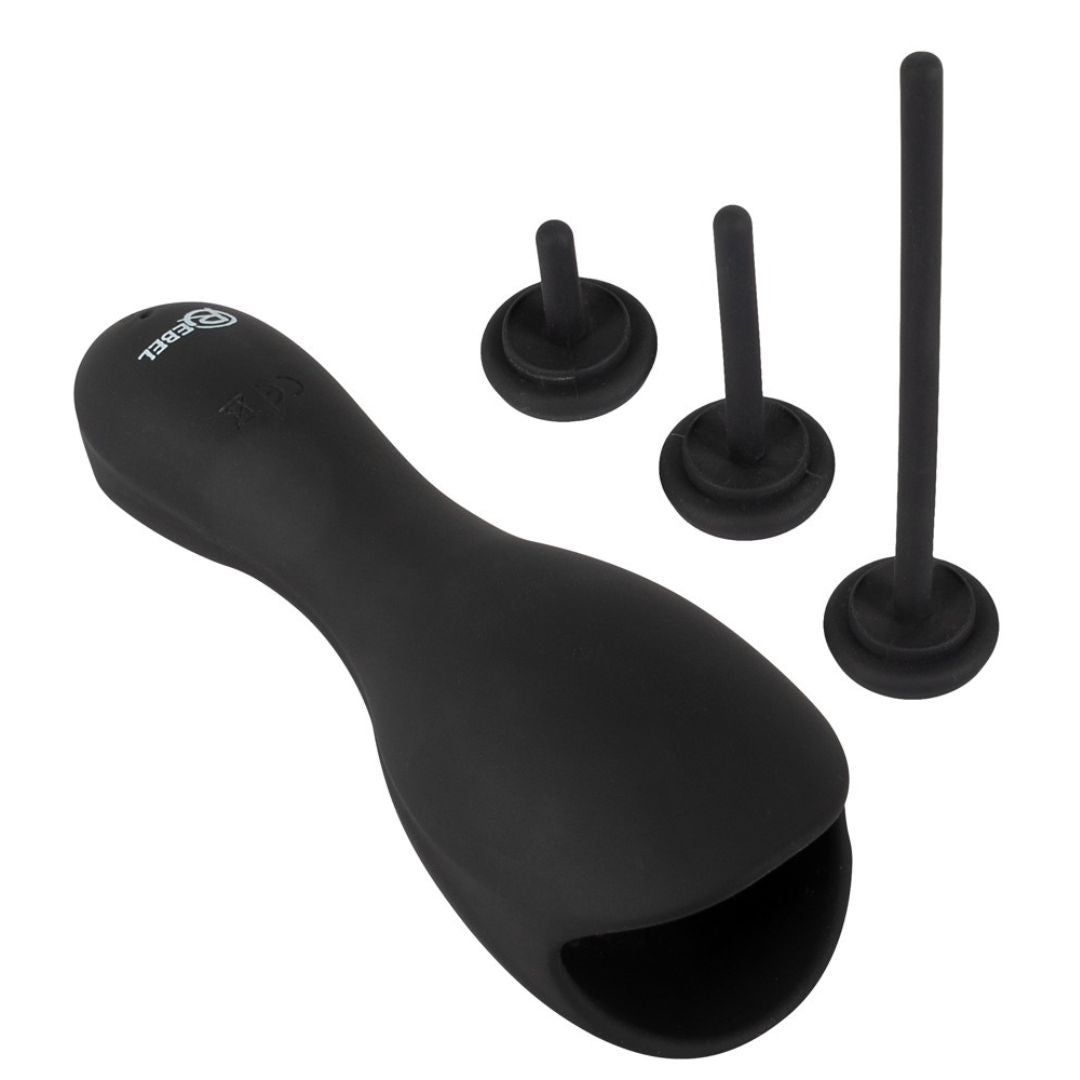 Vibratore per il Glande “Masturbatore con 3 Dilatatori” | Rebel 1 pz