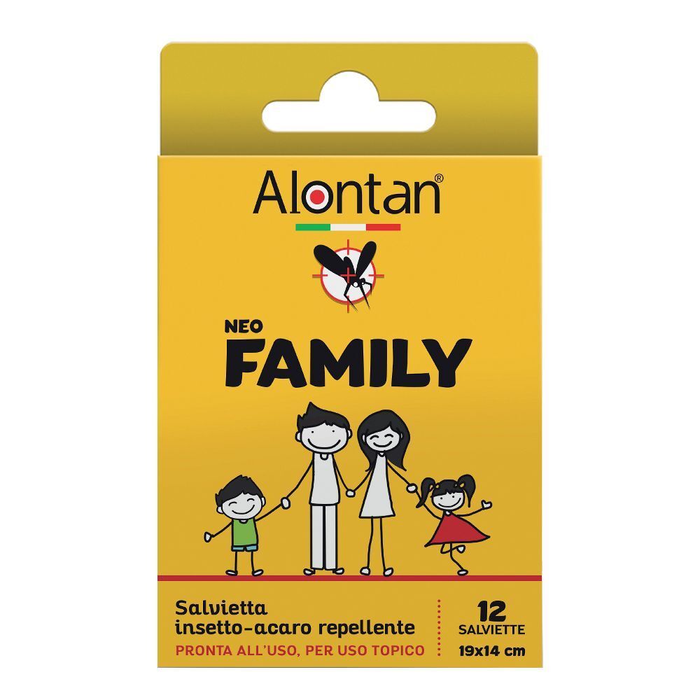 Alontan Neo Family Salviette 12 Pezzi Icaridina 10% pz