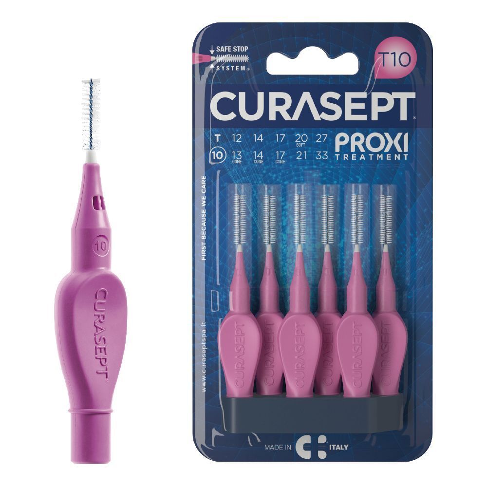 Curasept Proxi T10 Fuxia 6Pz 6 pz Spazzolino da denti