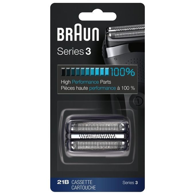 Braun 21B Testina di Ricambio Compatibile con i Rasoi Series 3 1 pz Al