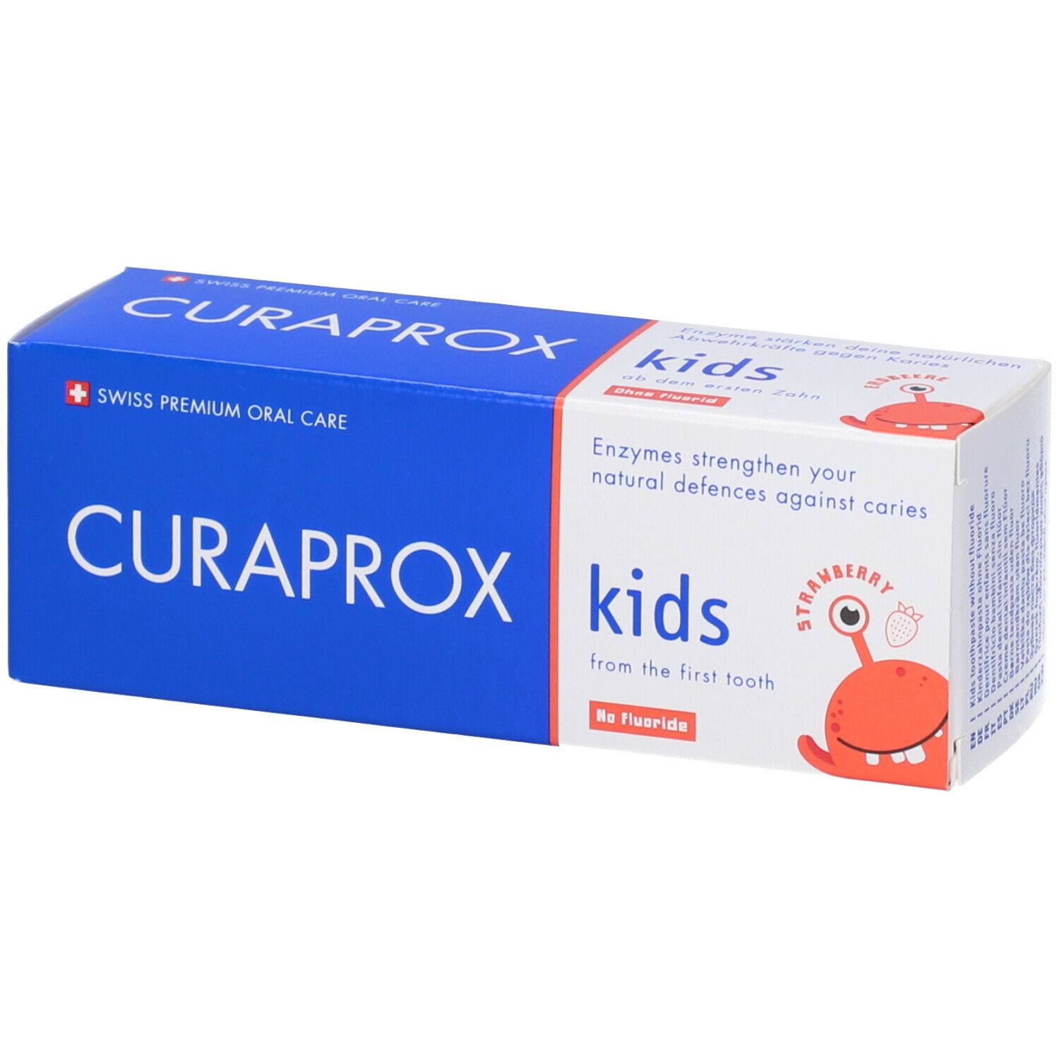 Curaprox Kids Toothpaste Strawberry Flavor 0 Ppm 60 ml Dentifricio