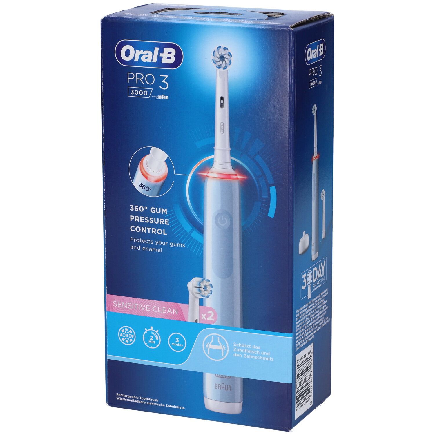 Oral-B PRO 3 Blu Sensitive Spazzolino Elettrico con Refill 1 pz da den
