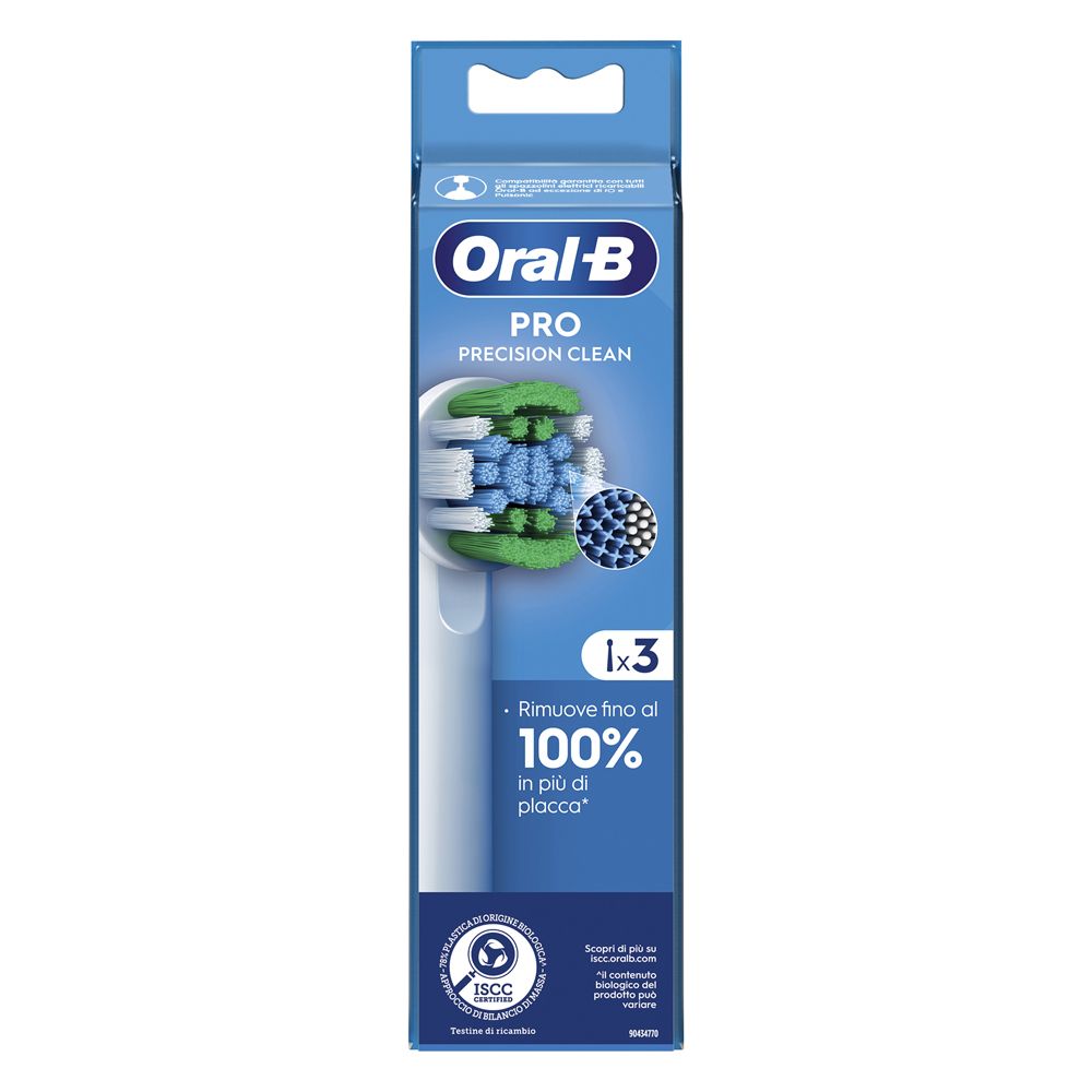 Oral-B Pro Precision Clean Testine Ricambio 3 pz Spazzolino da denti