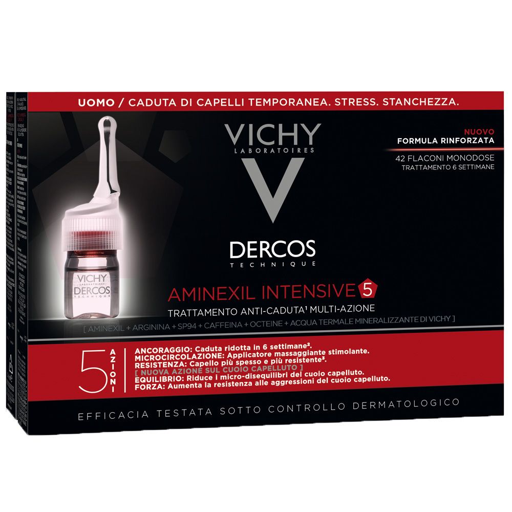 Vichy Dercos Aminexil trattamento anticaduta uomo 42 fiale x 6 ml pz B