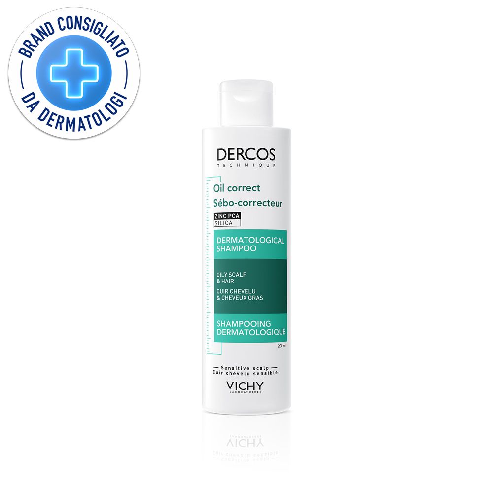 Vichy Dercos Shampoo Sebo Regolatore trattante Capelli grassi 200 ml