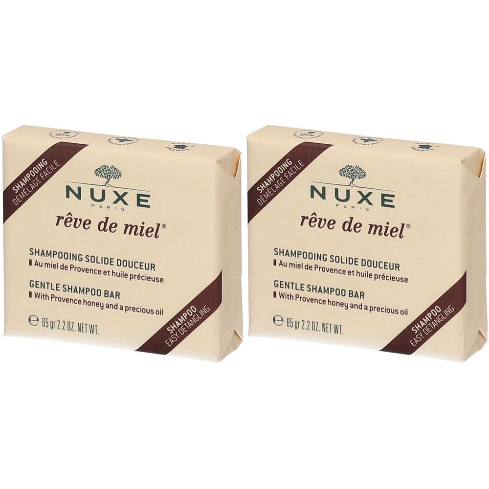 Nuxe Rêve De Miel® Shampoo Solido Delicato Al Miele Set da 2 2x65 g Sa