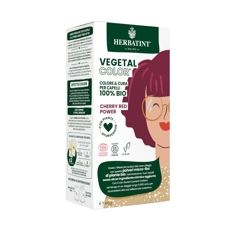 HERBATINT® VEGETAL COLOR® Cherry Red Power 100 g Tintura
