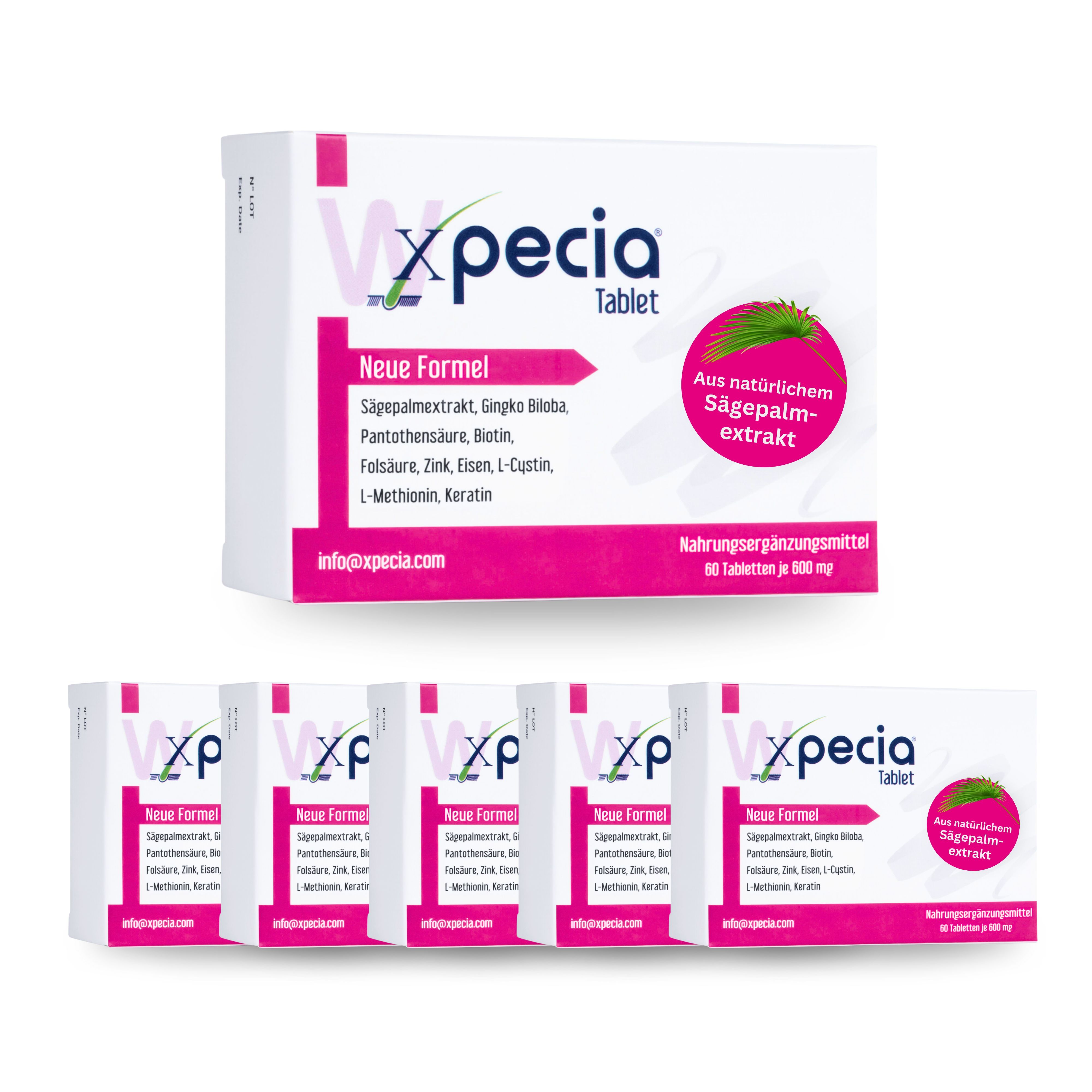 Xpecia contro la caduta dei capelli nelle donne Bloccante del DHT 6x60