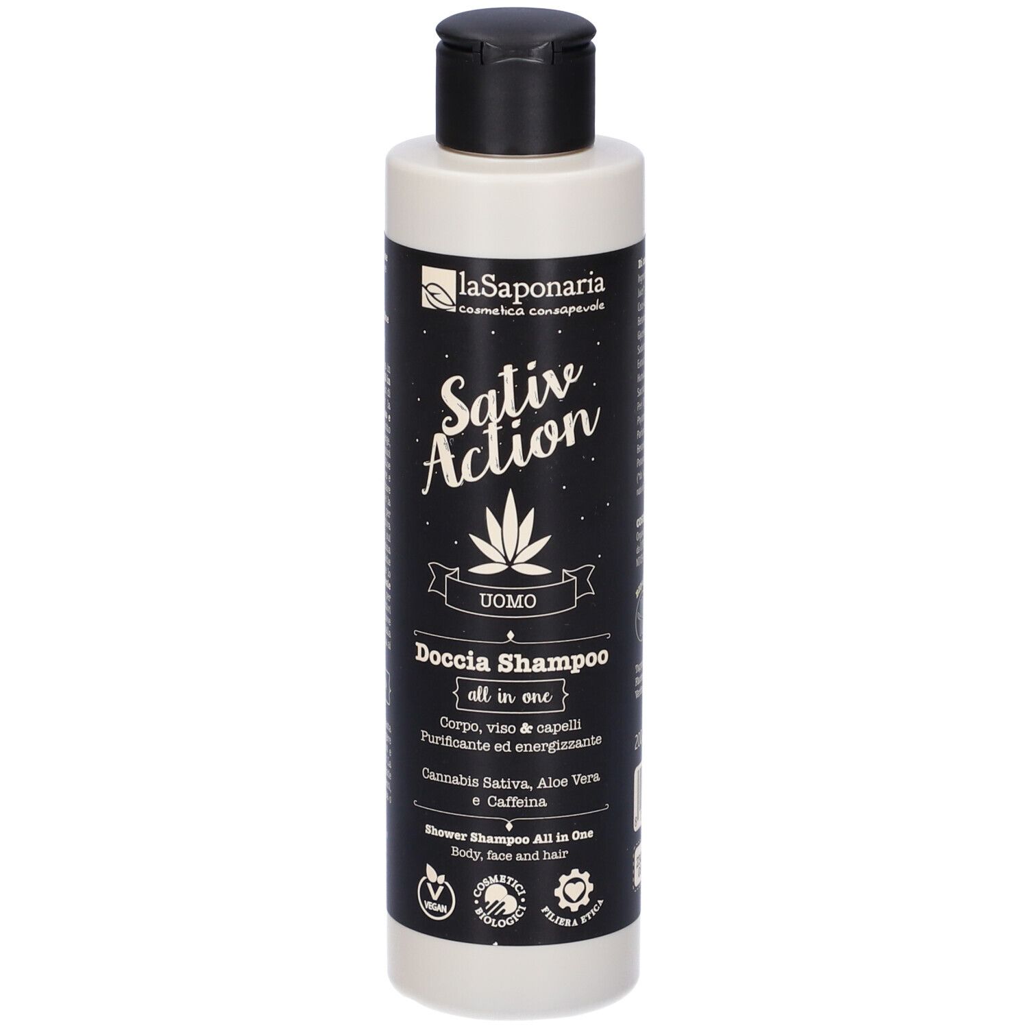 La Saponaria Doccia Shampoo All in one 200 ml Sapone liquido