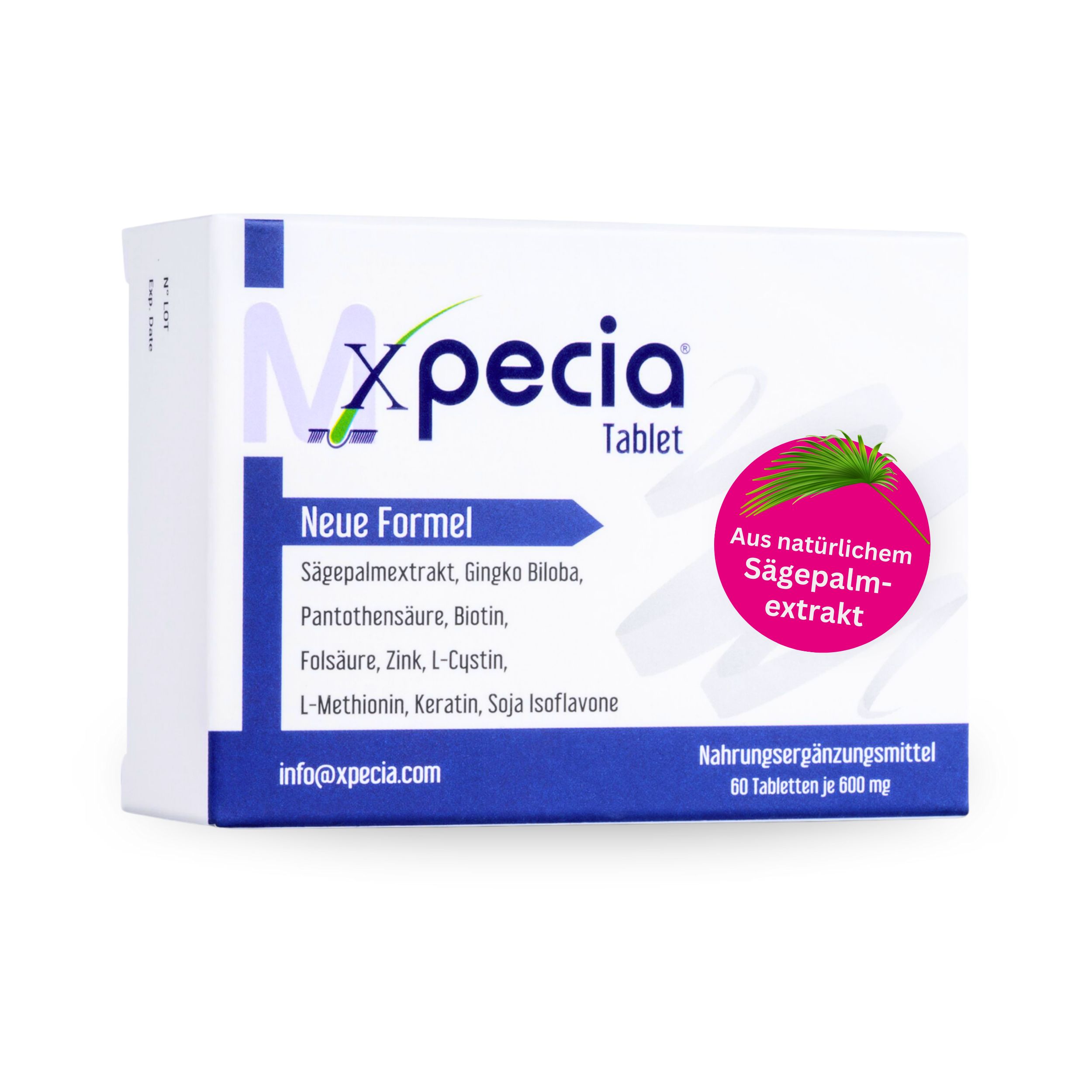 Xpecia per uomo - Formula anti-Dht la crescita dei capelli 60 pz Compr
