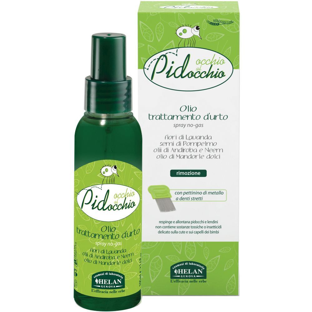 Helan Occhio Al Pidocchio Olio Spray 100 Ml + Pettinino ml