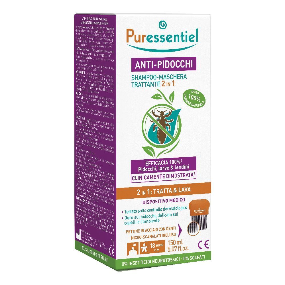 Puressentiel Anti-Pidocchi Shampoo Trattante 2 in 1 150 ml