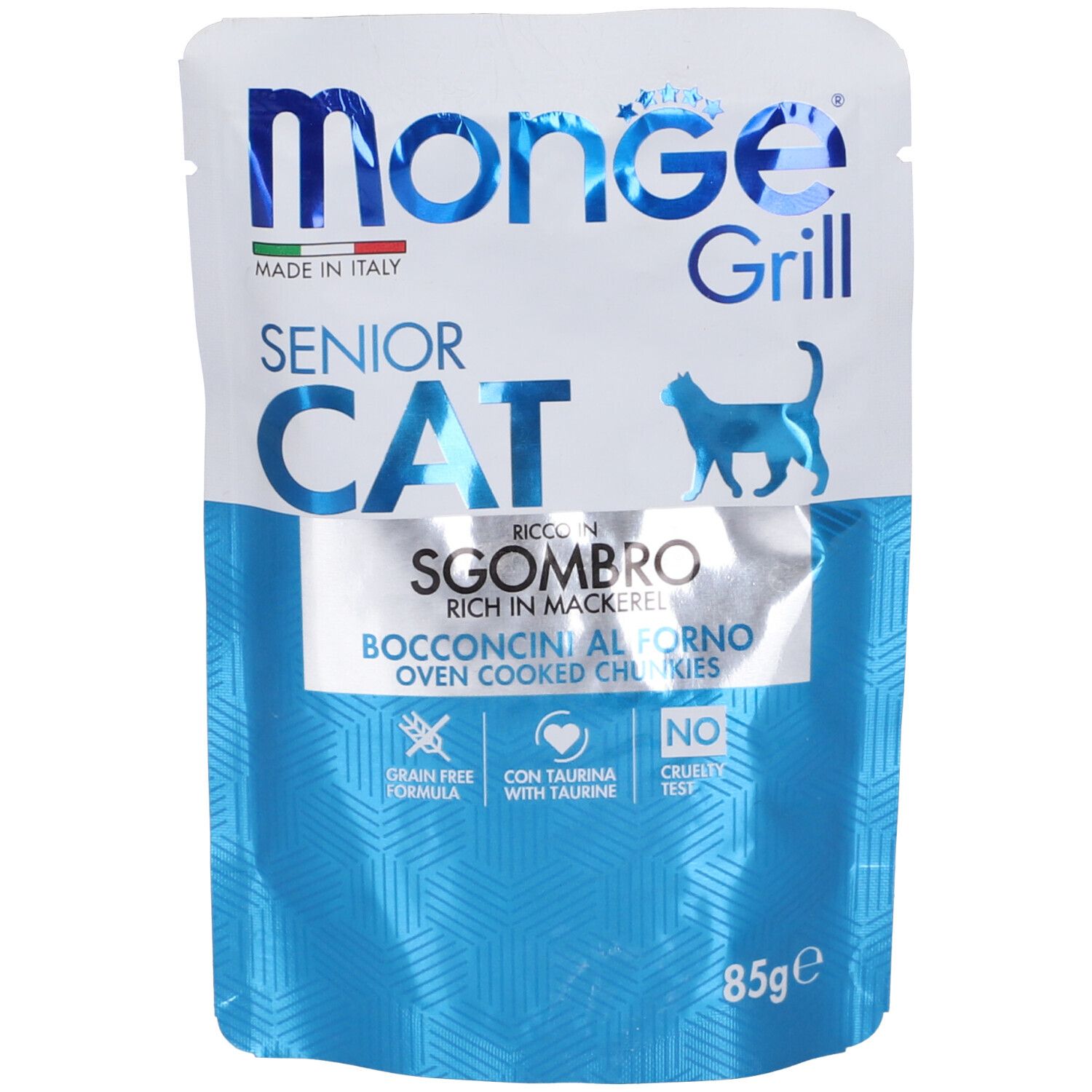 Monge Grill Senior Cat Bocconcini Al Forno Ricco In Sgombro 85 g Mangi