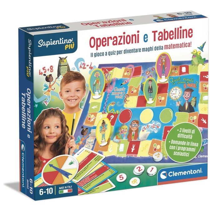 Clementoni Sapientino Più Operazioni e Tabelline 1 St