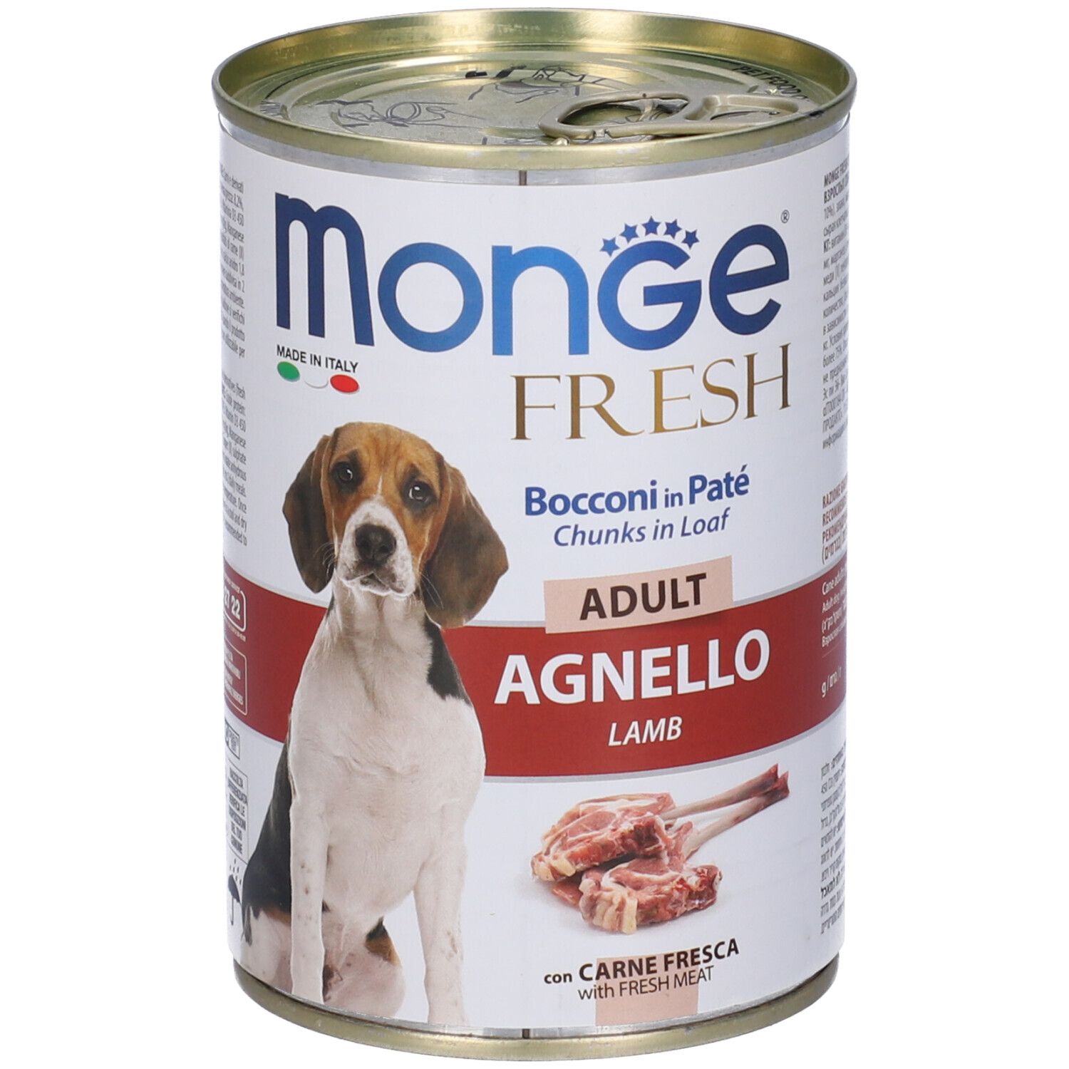 Monge Fresh Adult Agnello Bocconi In Paté 400 g Mangime